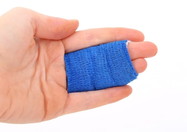 finger splint blue